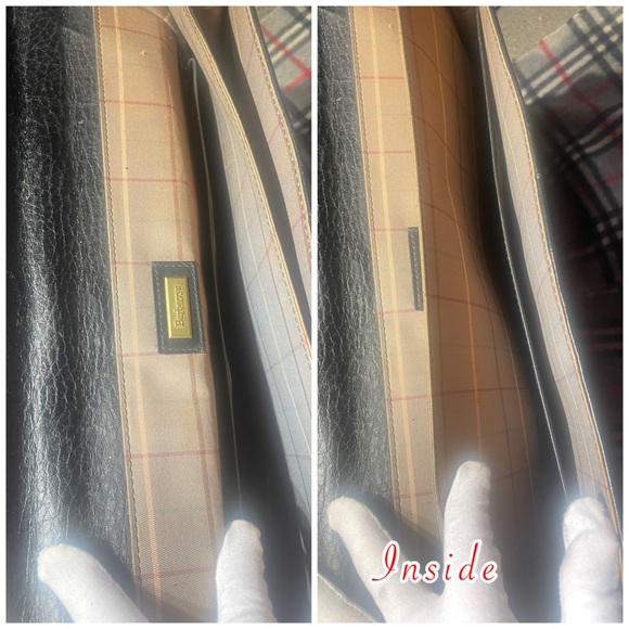 Burberry Black Leather Briefcase - Picture 4 of 4
